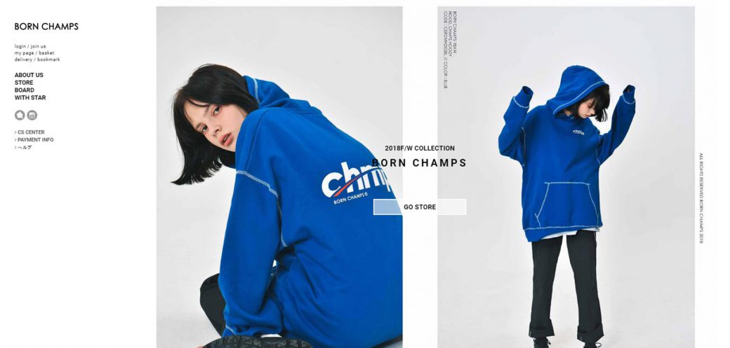 韓国ファッション通販サイトのBORN CHAMPS（ボーンチャンプス）